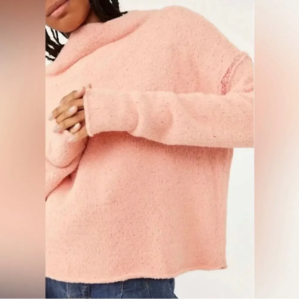 Free people San Vicente peach soft & cozy pullover sweater new medium